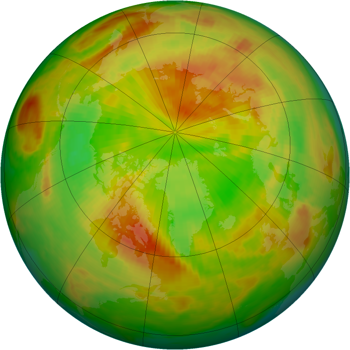 Arctic ozone map for 27 May 1981
